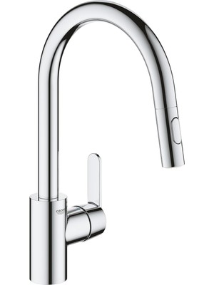 Zemira Grohe Get | Mutfak Armatürü - Tek Kollu Lavabo Bataryası, Çıkarılabilir Çift Yıkama Başlığı | C Çık