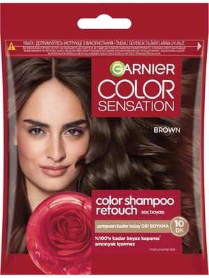 Zemira Color Shampoo Retouch Şampuan Kolaylığında Dip Boyası, Kahve 4.0