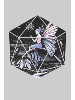 Zemira Hada Fantástica D20 - Cuaderno Frikis: Cuaderno Din A5 (6x9) Entusiastas De Los Juegos De
