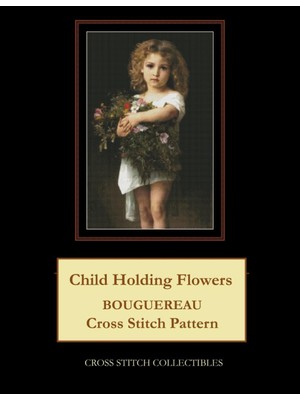 Zemira Independently Published Holding Flowers: Bouguereau Cross Stitch Pattern