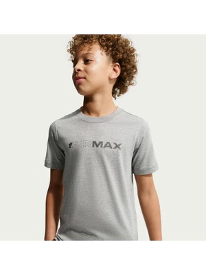 Nike Sportswear Air Max Pamuklu Gri Çocuk Tişört