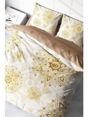 Zemira Monohome King Size Gold 3D Çift Kişilik Nevresim Takımı, MONOHOME7945