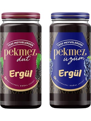 Zemira Ergül Dut Pekmezi 600 gr Cam + Üzüm Pekmezi 600 gr Cam