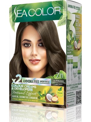 Zemira Amonyaksız, Vegan, Doğal, Besleyici Kalıcı Saç BOYASI%100 Beyaz Kapama (1 Paket 2 x 50 ml