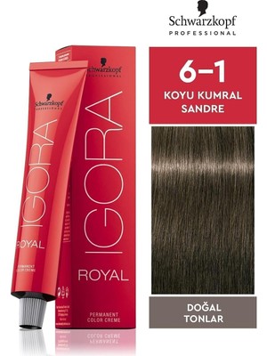 Zemira Schwarzkopf Igora Saç Boyası 60ML-NO - 6.1 Küllü Koyu Kumral
