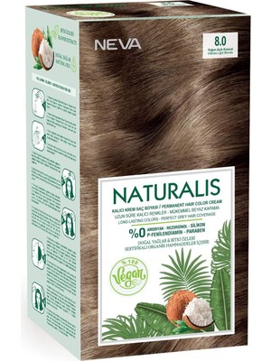 Zemira Naturalis Saç Boyası 8.0 Yoğun KUMRAL%100 Vegan