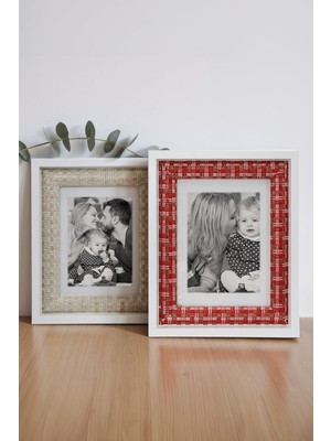 Zemira Emores Ahşap Resim Çerçevesi 2'li Set Halinde 13 x cm Boyutunda