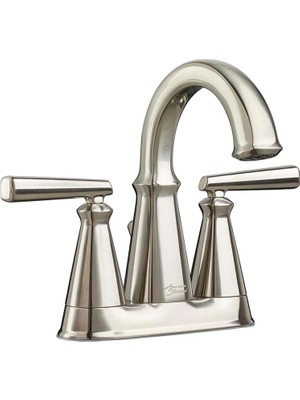 Zemira American Standard 7018201.295 Edgemere 4 Inç Centerset 2 Kulplu Banyo Bataryası, Pirinç, Fırçalanmı