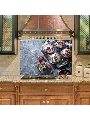 Zemira Mutfak Duvar Tezgah Arkası Sticker Kaplama Muffin