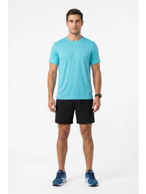 Posh Cabal Erkek Logosuz-Baskısız Turkuaz Training T-Shirt