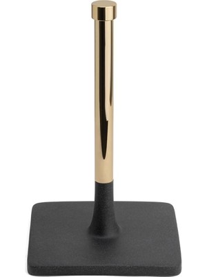 Zemira System Banyo Tezgah Üstü Hareketli Havluluk Siyah-Gold Renk 270X160X160 mm Siyah Tek Ebat BA4016 05