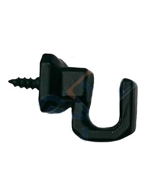Ozkr Store Vidalı Kanca, Askı Küçük - 15X18MM, Siyah - 100 Adet