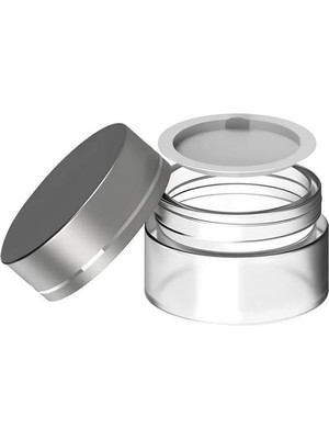 Zemira 35 ml Boş Şeffaf Cam Seyahat Organizer Kavanozu Kozmetik Şişesi