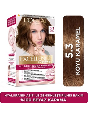 Zemira Excellence Creme Saç Boyası 5.3 Koyu Karamel
