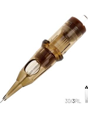 Zemira Kwadron 1003 Rllt 3rl 0.30 mm Long Taper Kartuş Dövme Iğnesi 20 Adet