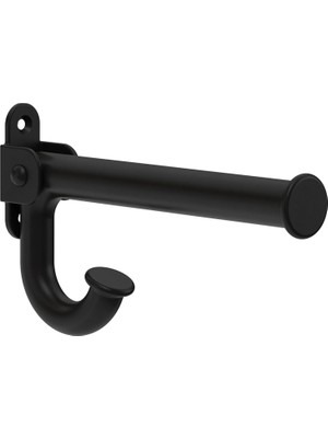 Zemira Franklin Brass Askı - Mat Siyah Oval