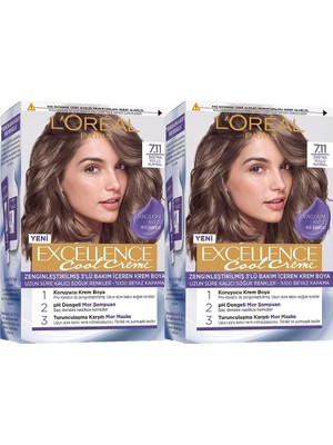 Zemira Paris Excellence Cool Creme 7.11 Ekstra Küllü Kumral 2'li Set