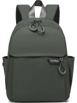 Smart Bags Koyu Gri Günlük Mini Boy Hafif Kadın Sırt Çantası