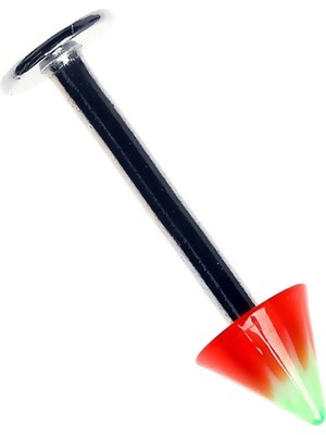 Zemira Rouge Labret Stud Çelik Spike Piercing TDGR00925