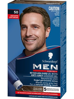 Zemira Schwarzkopf Men Perfect Saç Boyası 50 - Kahve, 80 ml