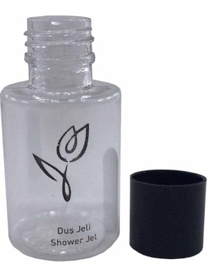 Zemira 500 Adet Duş Jeli Yazılı Boş Şişe Standart Otel Tipi 30 ml Silindir Şişe Tek Kullanımlık Kullan At