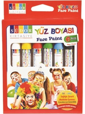 Zemira Südor Yüz Boyası 6 Renk,karişik 6 Li Yüz Boyasi