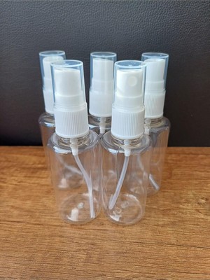 Zemira Sprey Başlı Plastik Boş Pet Şişe 50 ml 5 Adet