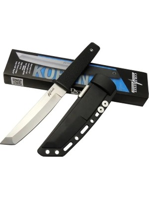 Ozka Concept Cold Steel Aus 8A Kobun Tanto / Bıçağı 25CM - Kılıflı, Kutulu, Siyah Plastik Sap