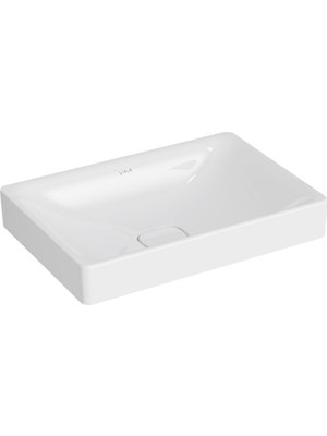 Zemira Metropole 7535B003-1398 Dikdörtgen Çanak Lavabo, 60CM, Beyaz