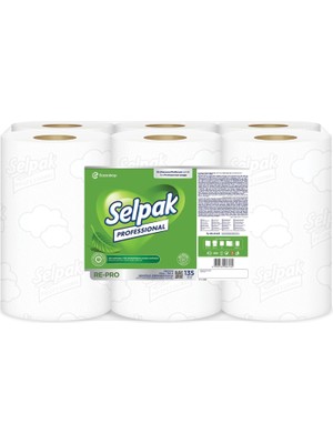 Zemira Selpak Professional Re-Pro Sensörlü Dispenser Havlu 6 Rulo 21CM x 135 M