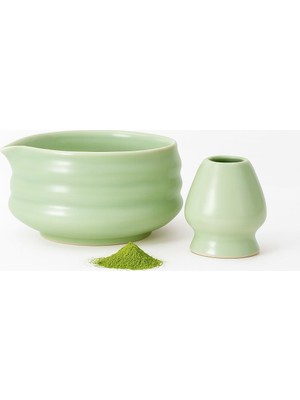 Zemira Seramik Chawan Matcha Çayı Köpürtme Kasesi Whisk Matcha Tutucu MT216