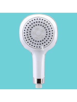 Zemira Banyo Duş Başlığı Fiskiyesi Telefonu Yuvarlak Başlık Beyaz