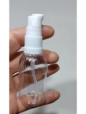 Zemira 5 Adet 100 50 ml Sampex Şeffaf Kapaklı Boş Losyon Şişesi