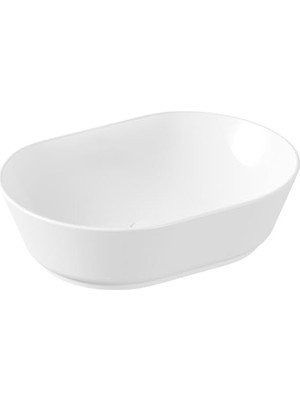Zemira Geo 7427B003-0016 Oval Çanak Lavabo, 55 Cm, Beyaz