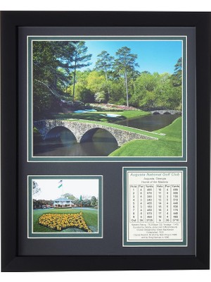 Zemira Augusta National Golf Course 27,9 x 35,6 cm Çerçeveli Fotoğraf Collage Efsaneler Kalıp Asla, Inc.
