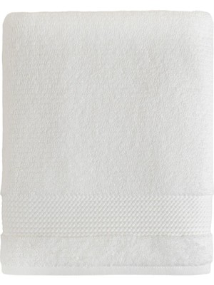 Zemira Chakra Eva Cotton Banyo Havlusu 85X150 cm Beyaz