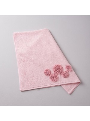 Zemira Linens Glace Pamuk 50X80 cm Yüz Havlusu Pudra