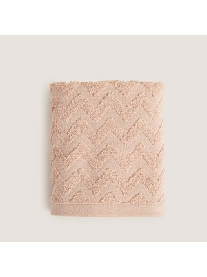 Zemira ZIGZAG%100 Pamuk El Havlusu 30X40 cm Somon