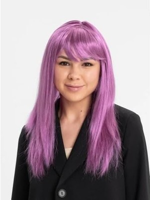Zemira Pembe Düz Kesim Peruk