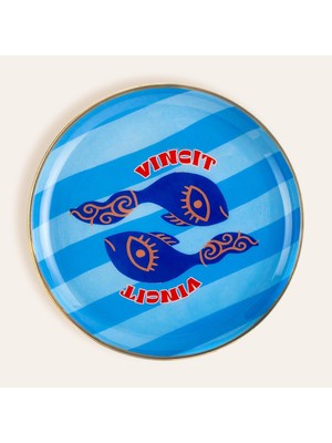 Zemira Agra Metal Dekoratif Tepsi 15X15 cm