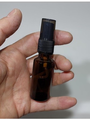 Zemira 3 Adet Boş Amber Renk Cam Şişe Spreyli Kolonya Şişesi Doldurulabilir Cep Parfüm Şişesi 20 ml 869743