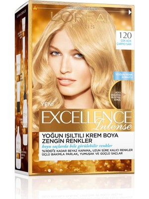 Zemira L'oréal Paris Excellence Intense Saç Boyası - 120 Çok Çarpıcı Sarı