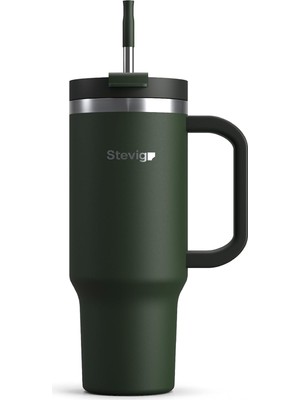 Zemira 2 Moods Tuck-In Tumbler Sızdırmaz Çelik Termos 900 ml Green ST-237