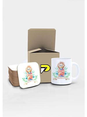 Zemira Postermanya Happy Teachers Day Baskılı Kupa Bardak Seti Mug 2 (Öğretmenler Günü Hediyesi, Öğretmene