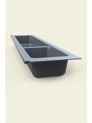 Zemira Tify Mutfak Çekmece Içi Modüler Iki Bölmeli Kaşıklık 11CMX48CM(BOYDAN 4cm Kesilebilir)