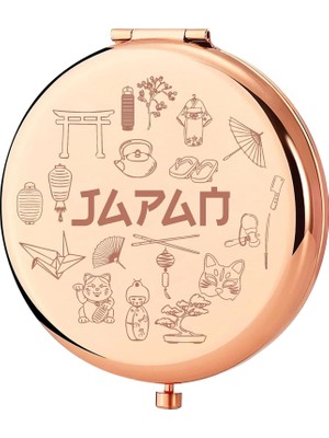 Zemira Keyhcin Japonya Seyahat Cep Aynası Japonya Hatıra Hediyeleri Tokyo Seyahat Kompakt Makyaj Aynası Ja