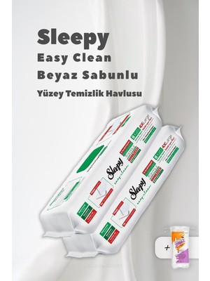Zemira Sleepy 4 Xl Mopa Beyaz Sabunlu Havlu 2 Paket Pamuk