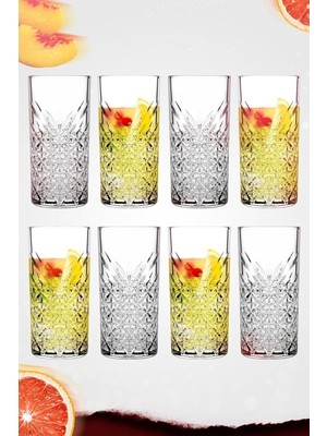Zemira Pasabahce 8'li Timeless Sangria/mojito Keyfi Uzun Kokteyl Bardağı 450 cc PB8X52800K