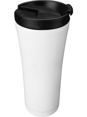Zemira S-Link SL-TM1971A Mat Beyaz 500ML Iç 304 Dış 201 Paslanmaz Çelik Termos Kupa