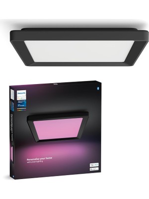 Zemira Tento Siyah Sıva Üstü Rgb Akıllı LED Panel Tavan Armatürü 30X30CM 1340 Lumen
